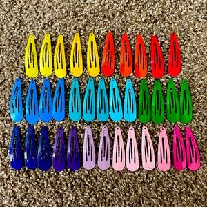 36 pack ~ multi color hair berets (barely worn)